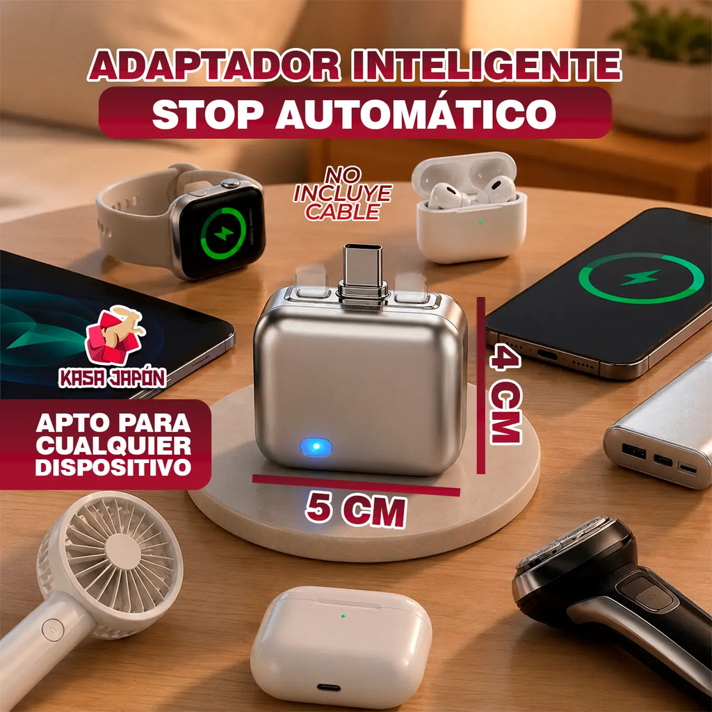 ⚡🔋 ADAPTADOR INTELIGENTE STOP AUTOMÁTICO – SE DESCONECTA SOLO Y PROTEGE TU BATERÍA 🛡️✅