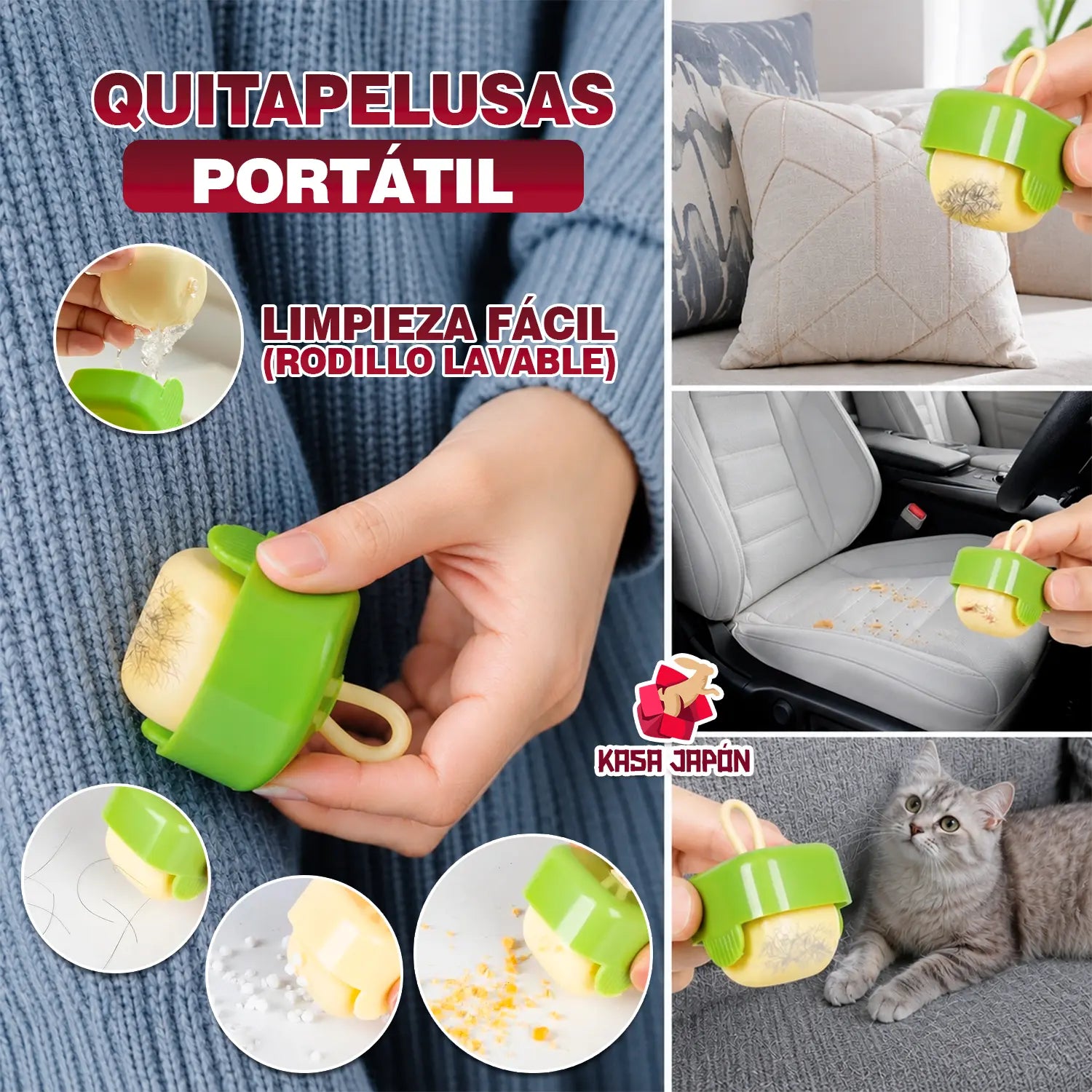 ✨QUITAPELUSAS PORTÁTIL 🧶✨