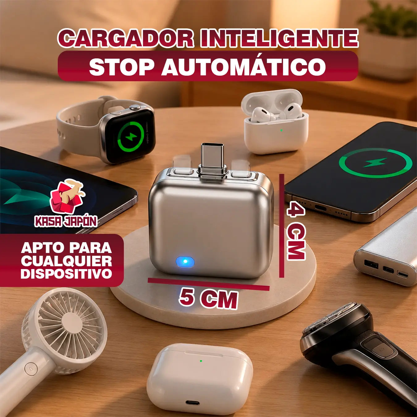 ⚡🔋 CARGADOR INTELIGENTE STOP AUTOMÁTICO – SE DESCONECTA SOLO Y PROTEGE TU BATERÍA 🛡️✅ Main image