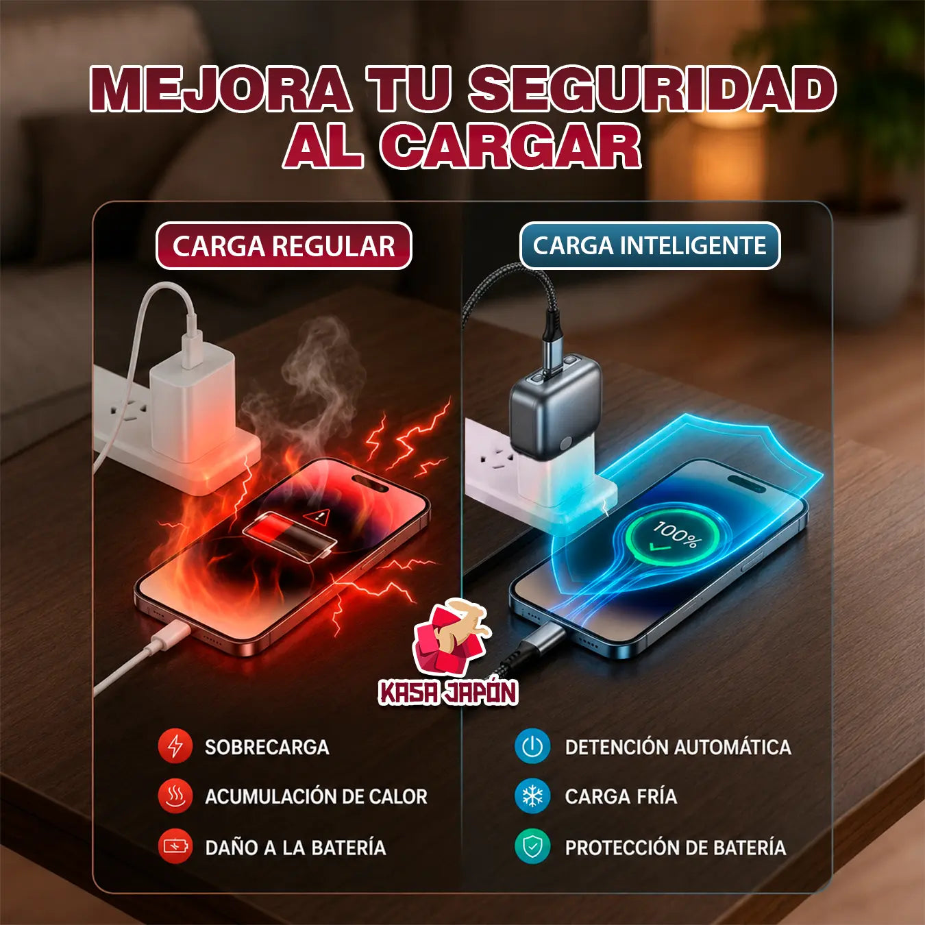 ⚡🔋 CARGADOR INTELIGENTE STOP AUTOMÁTICO – SE DESCONECTA SOLO Y PROTEGE TU BATERÍA 🛡️✅